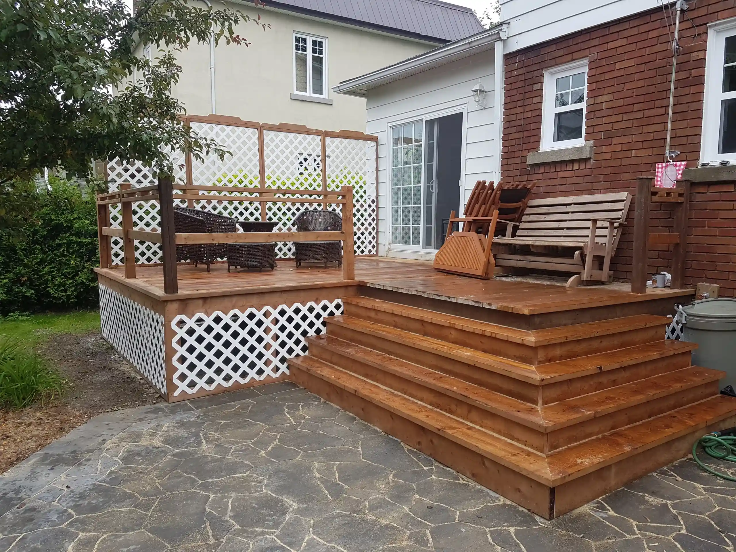 Rénovation d'un patio réalisée par Urbano Construction