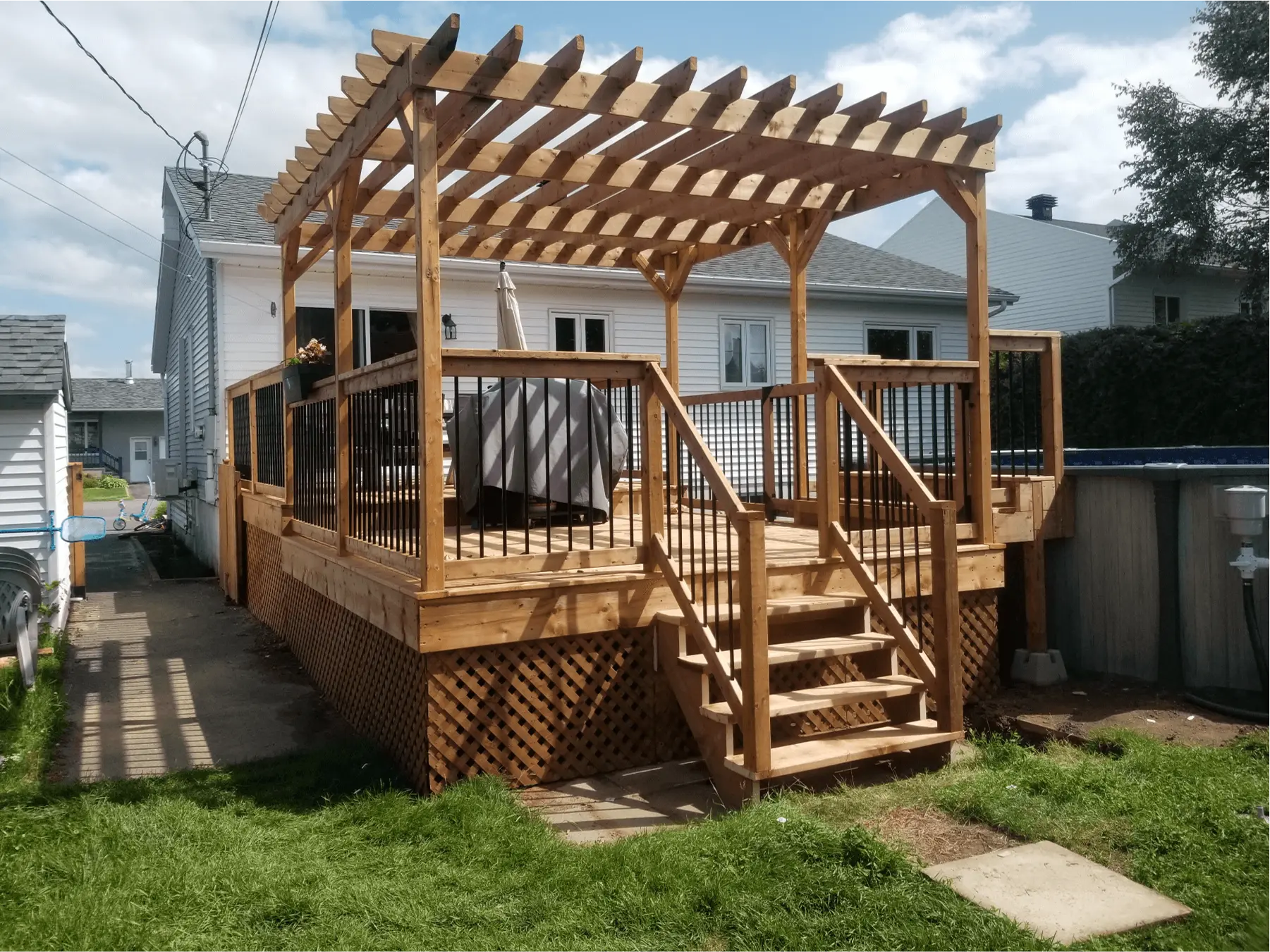 Rénovation d'un patio réalisée par Urbano Construction